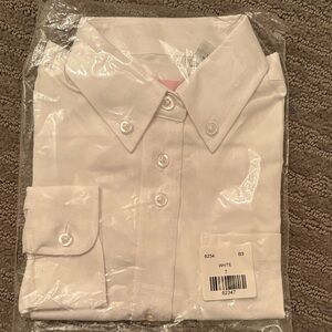 Stylish White Kids Button Down Shirt